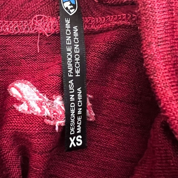 Kuhl Womens XS Heathered Red Long Sleeves Cowl Neck
Pullover Lea Sweater Pockets - Picture 6 of 11